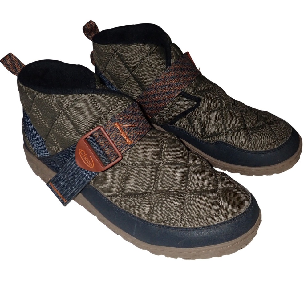 Chaco Mens Ramble Puff Mid Quilted Boot Olive Green JCH108859Z Size 11
